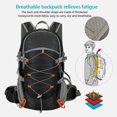 thumbnail image 3 of Mochila Ligera para Acampar Senderismo Impermeable Hombres Y Mujeres, 3 of 9