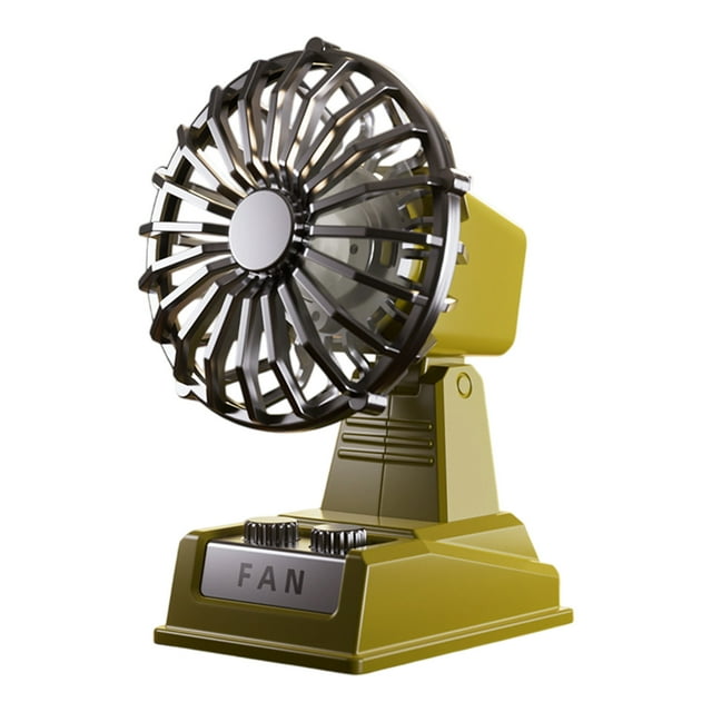 Guardoinrt ABS Mini Fan Rechargeable Nostalgic Clasc Small With fan, for Low Noise Portable Mini Fan Rechargeable