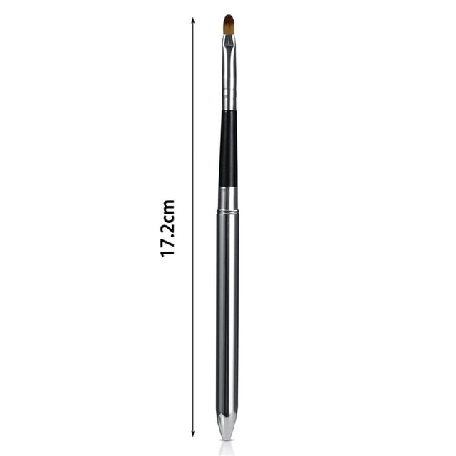 1x Pinceles aquilje De bios Portátiles Herramienta De Cosmética Con Aplicador De Varita Brilnte, Tamaño De Viaje, Ligero, Baoblaze Pincel de lápiz labial de maquillaje