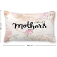 thumbnail image 3 of Lumbar Pillow Covers 12x30 Inch Rectangular Throw Pillow Case Cushion Covers for Sofa Bed Car Chair Birthday Gift for Mom, Aunt, Grandma, 3 of 3