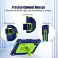 thumbnail image 3 of FIEWESEY for Lenovo Tab M9 Tablet Case,Heavy-Duty Drop-Proof Shockproof Hybrid Kids Friendly Protective Case (with Stand) for Lenovo Tab M9 2023 Release 9 Inch+Screen Protector(Navy/Green,1 Pcs), 3 of 6