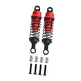 thumbnail image 5 of MERIGLARE 4x Shock Absorbers 1/12 1/16 Scale Metal Replacement Sturdy Upgrade Parts 55mm Dampers RC Shocks for D90 MN82 MN98 MN99S C24 , Red, 5 of 8