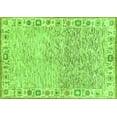 thumbnail image 1 of Ahgly Company Indoor Rectangle Oriental Green Modern Area Rugs, 7' x 10', 1 of 4