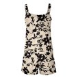 thumbnail image 6 of JULMCOMO Floral Print Rompers for Women Adjustable Straps Casual Overall Shorts Sleeveless Scoop Neck Trendy Summer Overalls with Pockets Khaki XL, 6 of 6