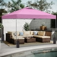 thumbnail image 3 of Ainfox 10x10 ft Pop Up Canopy Tent with 4 Weighted Bags, Instant Outdoor Shade Shelter with Portable Carrying Bag, Waterproof UV Protection Gazebo for Events, Parties and Beach,Pink, 3 of 9