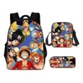 thumbnail image 2 of Sac à Dos une Pièce 3 Pcs Luffy Zoro Sac d'École 1, 2 of 5