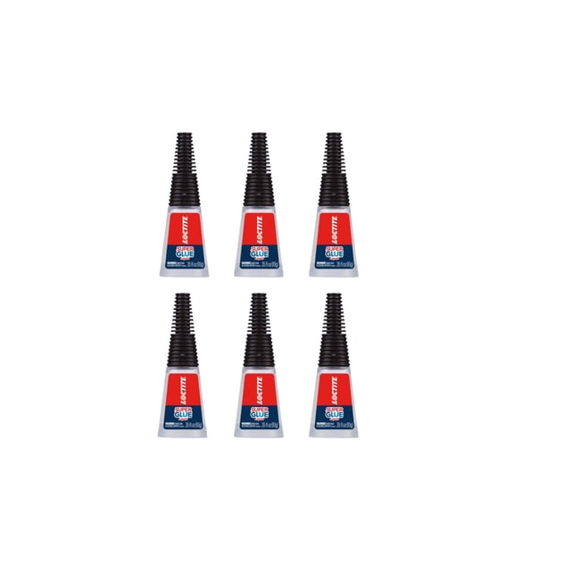 Botella líquida Loctite de cuello largo Super Glue, 10 ml, paquete de 6
