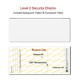 thumbnail image 3 of Zapco High-Security Check Paper, Off-White w Complex Background Pattern, 8-1/2" x 11", Microperfed with 3-Up Checks, 12 Security Features - PACK OF 250 SHEETS, 3 of 3