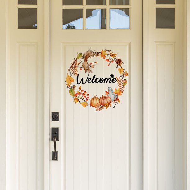 ¡Precios Increíbles!, Pegatinas de puerta de arce inglés para dormitorio, baño, marco de puerta acogedor, pegatinas decorativas de pared Akmoler