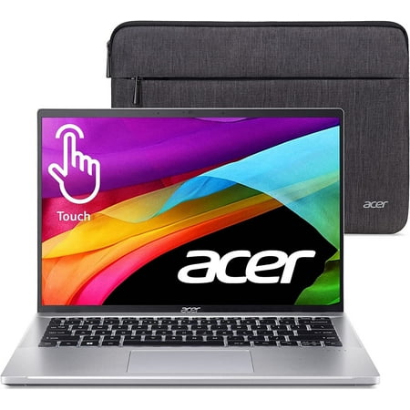 Acer Swift Go 14 SFG14-71T - Intel Core i7 - 1355U / up to 5 GHz - Evo - Win 11 Home - Intel Iris Xe Graphics - 16 GB RAM - 512 GB SSD - 14" IPS touchscreen 1920 x 1200 - Wi-Fi 6E - pure silver - kbd: US Intl