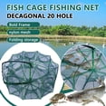thumbnail image 2 of Collapsible Fishing Trap Net with 6 Holes for Crab, Lobster, Shrimp, and Fish Portable and Durable Design, 2 of 8