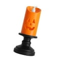 thumbnail image 1 of Cateissary de Halloween de 1/12 Uds., candelabro LED colorido sin llama, decoración de mesa, calabaza, decoración de fiesta de Iluminación navideña PC 1, 1 of 6