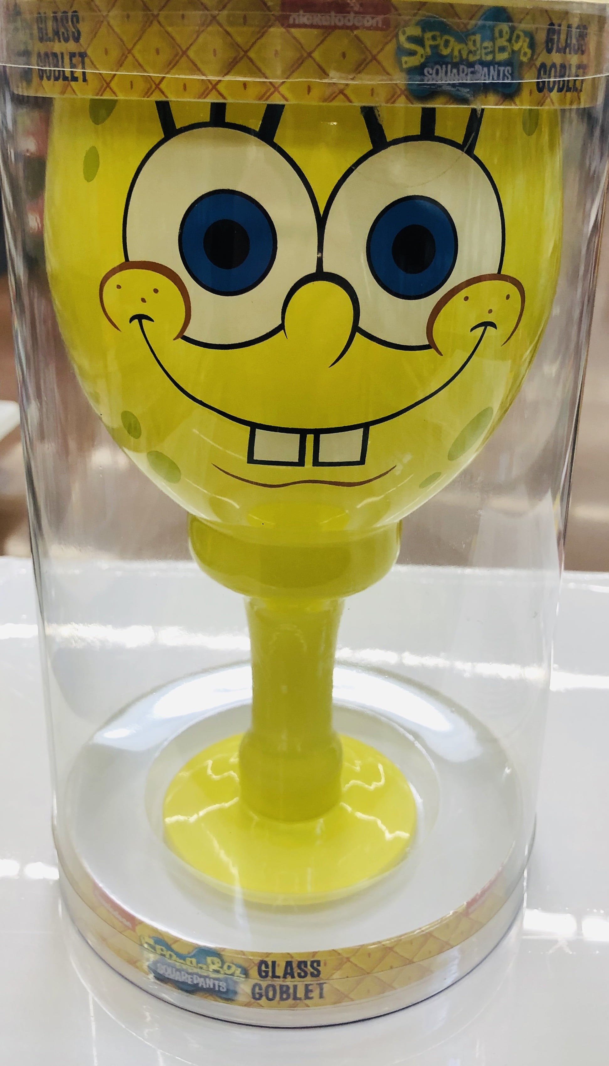 Nickelodeon Nick Spongebob Face 40oz Glass Goblet