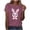 #0342-Wine, variant on Sokhug Womens Happy Easter Eggs Print T-Shirt Short Sleeve Crew Neck Colorful Floral Easter Graphic Casual Tee