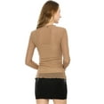 thumbnail image 4 of INSPIRE CHIC Women's Long Sleeve Mesh with Spaghetti Strap Camisole Tops, 4 of 6