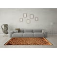 thumbnail image 3 of Ahgly Company Indoor Rectangle Abstract Orange Modern Area Rugs, 6' x 9', 3 of 4