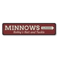 thumbnail image 2 of Minnows Novelty Sign, Metal Wall Decor - 4x18 inches, 2 of 4