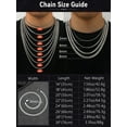 thumbnail image 6 of FaithHeart Men Necklace Black Stainless Steel Flat Box Link Chain Necklace, 8mm Width Box Chain Necklaces for Men Non Tarnish Hip Hop Chain Jewelry Gifts for Boyfriend Valentine's Day 18 Inches, 6 of 9