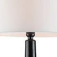 thumbnail image 2 of Benjara Table Lamp with Ribbed Ceramic Body, Black and white, 2 of 5