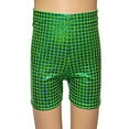thumbnail image 4 of MEZZALL Block Shorts Sequin Children Adult Dance Pants Practice Shorts Shows And Events Leisure Toddler Dailywear, Green, 3-4 Years, 4 of 4