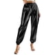 thumbnail image 3 of TaTaai Women Loose Fit Shiny Surface Solid Color Jogger Pants Elastic Cuff Ankle Casual Style Ladies Fitness Daily Lounge Wear Non-See-Through No Fading Stylish Versatile Trousers Gift, 3 of 5
