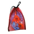thumbnail image 1 of fastboy Dive Swimming Drawstring Mesh Bag Storage for Diving Scuba Snorkel Gear Red, 1 of 6
