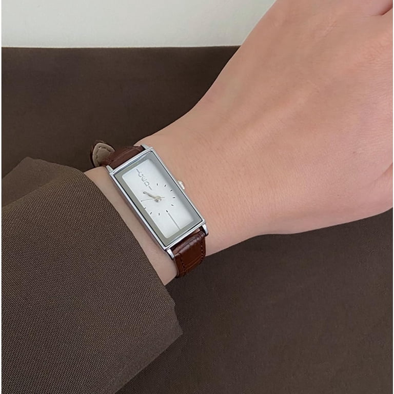 Vintage Rectangle Wristwatch Classic Analog Quartz Ultra-Thin Bangle Dress Resicozy Vintage Rectangle Wristwatch for Women Classic  main image 4