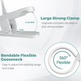 thumbnail image 3 of Trahoo Lampe de Lecture à Clipser pour Lit, Lampe de Chevet à Protection des Yeux, 25 Réglages Lampe de Lecture LED, Lampe de Lecture Rechargeable USB, Lampe de Bureau à Pince avec Cou Flexible, Lampe de Lit à Contrôle Tactile, 3 of 4