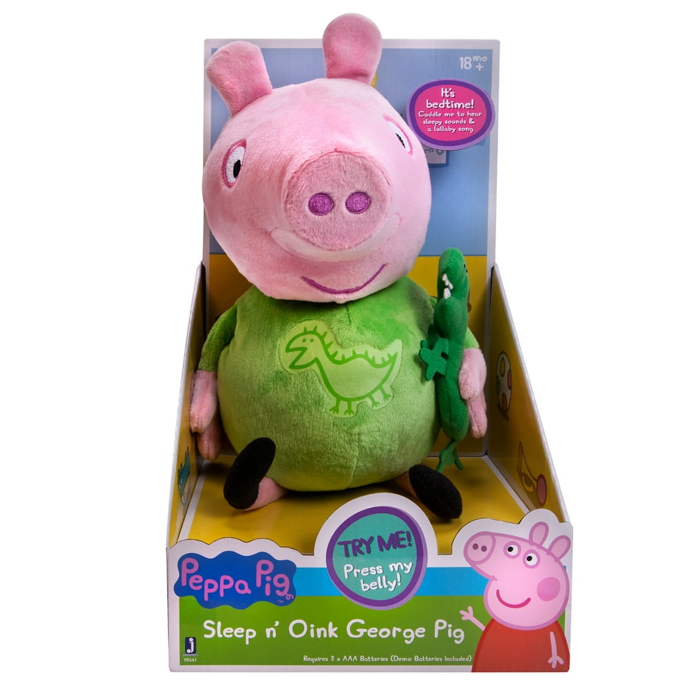 peppa pig 20in talking plush red dress