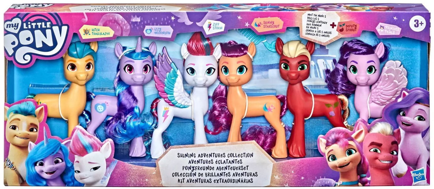Hasbro My Little Pony Movie Collection Pack Includes 6 Pony Figures 