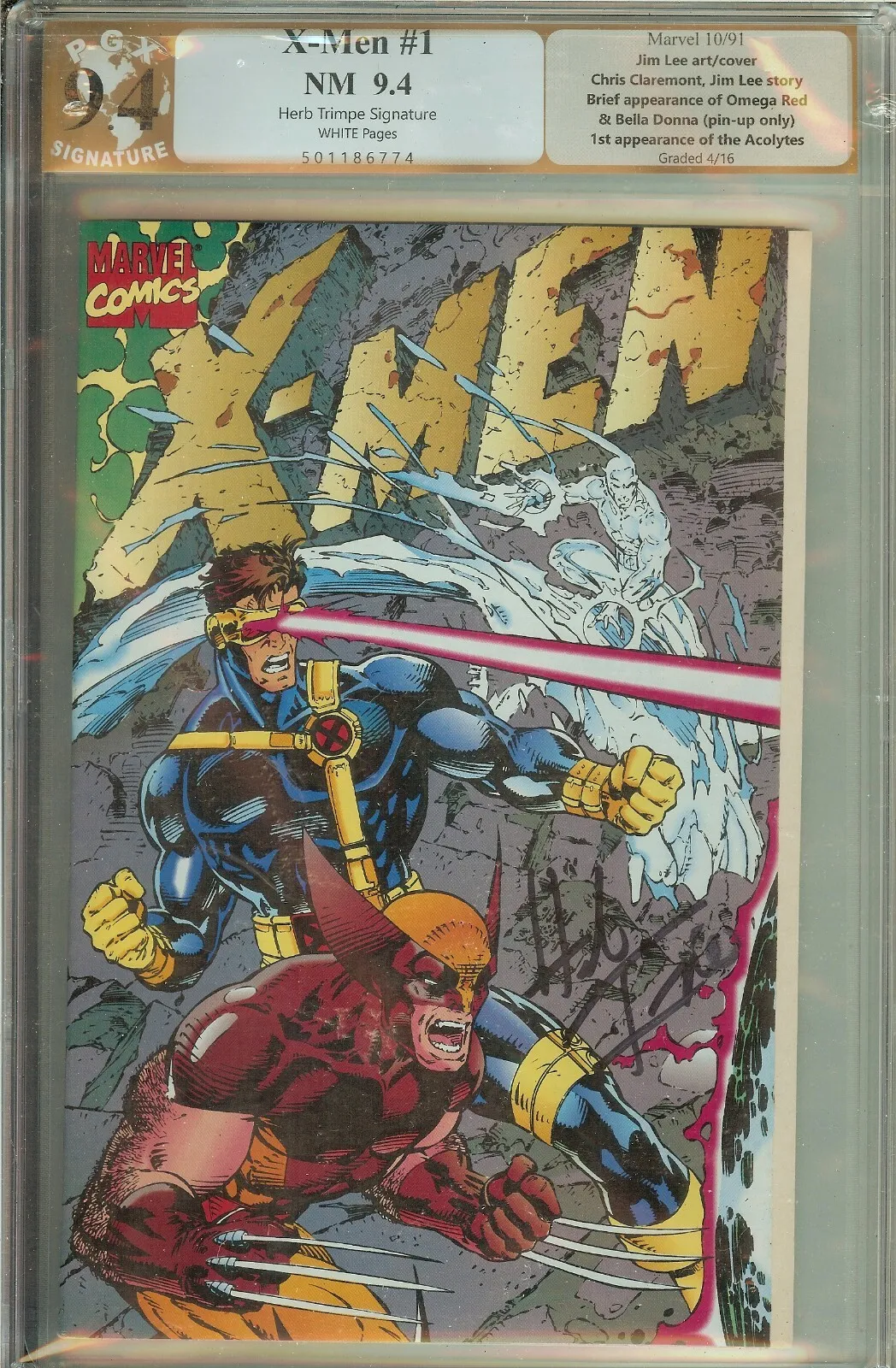 X-Men #1 PGX 9.4 Signed Herb Trimpe