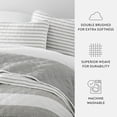 thumbnail image 6 of Ultra Soft Lightweight Quilt Sets in Summer Stripes Light Gray for Twin/TwinXL Bedding by Comfort Canopy, 6 of 16