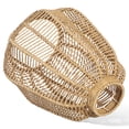 thumbnail image 4 of Rattan Lamp Shade Table Lamp Shade Rustic Light Shade Bohemian Pendant Light Shade for Living Room, 4 of 6