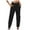 Black-01, variant on REALiKUN Lightweight Cargo Capris for Women Summer Casual Pants Hiking Outdoor Sweatpants Loose Comfy Elastic Pant