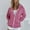 Hot Pink, variant on Womens Zip Up Hoodies Fashion V-Neck Pullover Tops Loose Long Sleeve Fit Hooded Sweatshirts 2024 Casual Lightweight Jacket With Pocket Dark Gray XXL
