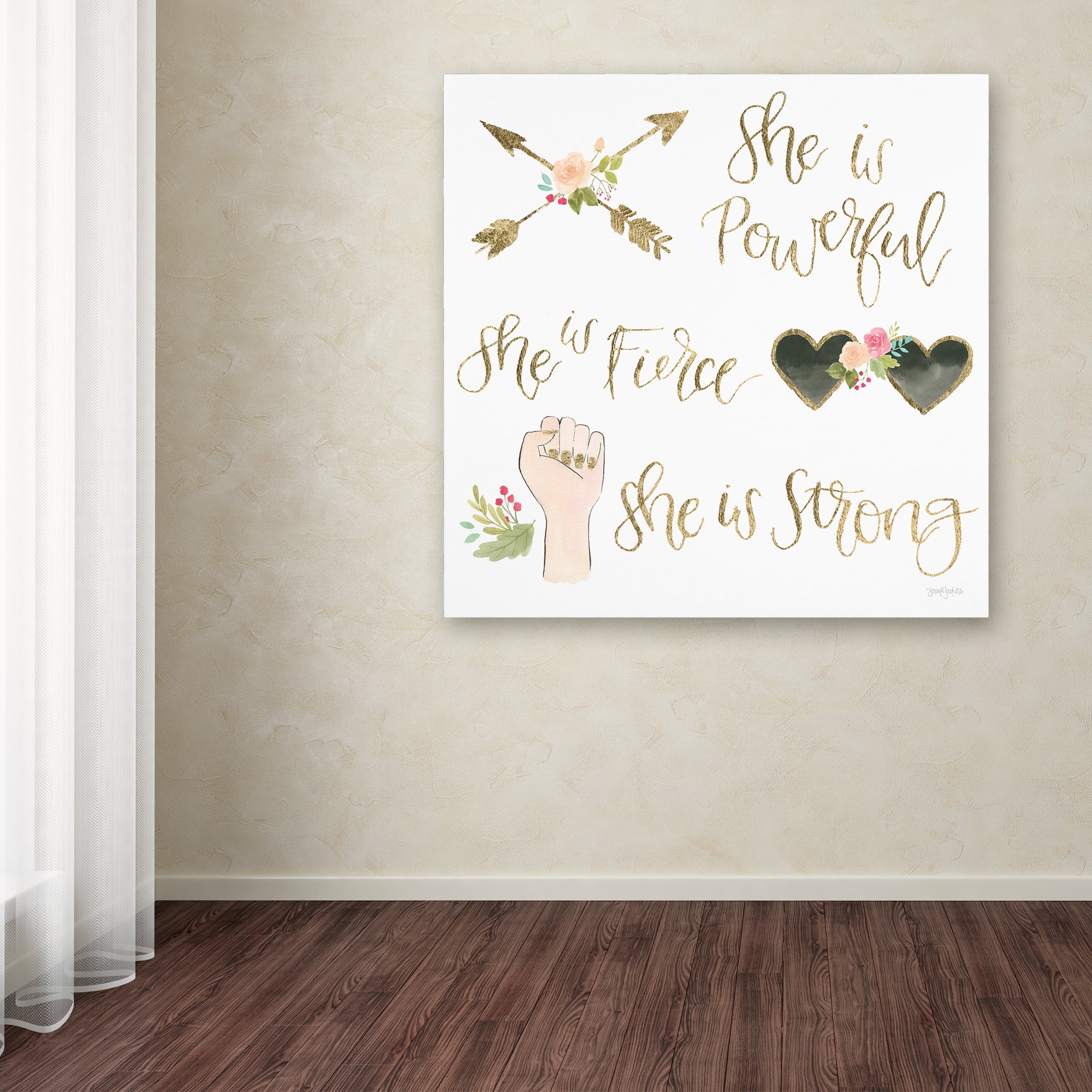 Trademark Fine Art 'Girl Power IV' Canvas Art by Jenaya Jackson