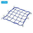 thumbnail image 3 of Unique Bargains Cargo Net High Elastic Motorcycle Luggage Straps with 6 Hooks Bicycle Blue 15.7"x15.7", 3 of 6