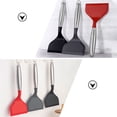 thumbnail image 4 of Baluue Red 430 Stainless Steel Handle Silicone Frying Spatula for Restaurant Kitchen 1 Pc, 4 of 6