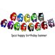 thumbnail image 3 of Juego de globos de papel de aluminio para niños, decoración de pancarta de feliz cumpleaños, globos de látex para todos los juegos de fiesta, Toppers de pastel de héroe, 1 Juego, 3 of 4