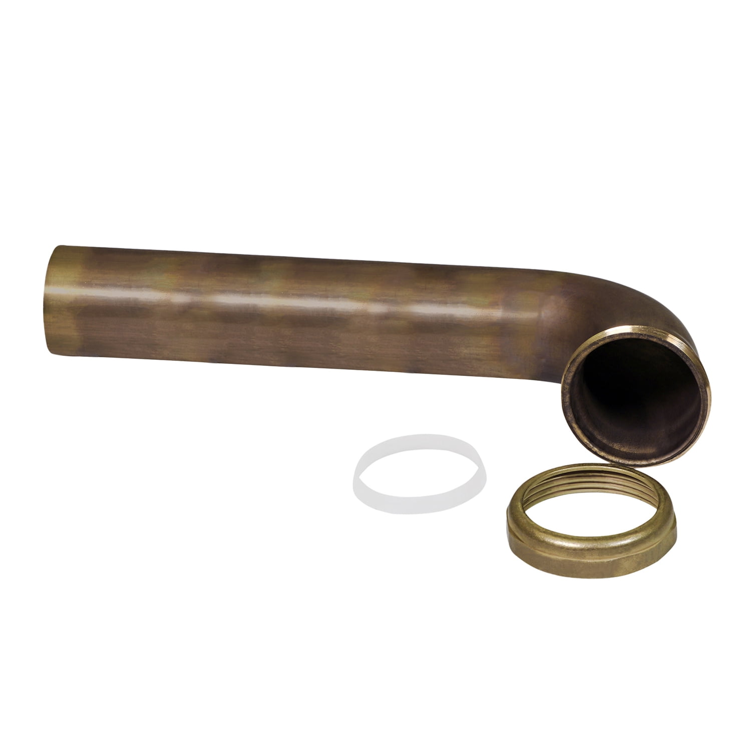 Highcraft 20-19242 Slip Joint Waste Bend for Tubular Drain Applications, 1-1/2 in. x 24 in., 20GA Brass