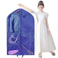 thumbnail image 2 of Water Resistant Garment Sleeve Kids Dress Storage Case with Multiple Compartment Easy Carry Dance Outfit Container, 2 of 3