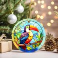 thumbnail image 4 of Unique And Beautiful Bird Decorated Acrylic Pendant With Beautiful Patterns And Ribbon Diameter Suitable For Indoor And Outdoor Decoration Holiday Party Decoration, 4 of 7