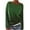 Green, variant on Pullover Sweater for Women Fashion Loose Color Blocked Knitwear Long Sleeved Round Neck Sweater Top Green