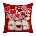 thumbnail image 2 of Clearance Under $1 Boovnll Valentines Pillow Covers 18x18", Valentines Gifts, Printing Valentines Day Pillow Covers for Home Bedroom, Living Room, Couch, Sofa, Party Decor, Valentines Day Decorations, 2 of 6
