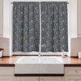 thumbnail image 2 of Ambesonne Abstract Art Kitchen Curtains, Geometric Shape Forms, 55"x45", Slate Blue Grey, 2 of 3
