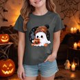 thumbnail image 2 of KPVEVIQ Toddler Boy Girl Pumpkin Print Spooky Halloween T-Shirt Short Sleeve Kids Fun Tops, 2 of 6