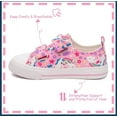 thumbnail image 4 of Toddler Kids Canvas Shoes Sneakers for little Girls Straps Low Top Slip On Unicorn Pink Adjustable Hook Loop with Non-Slip Rubber Sole Lightweight Breathable Size 10, 4 of 5