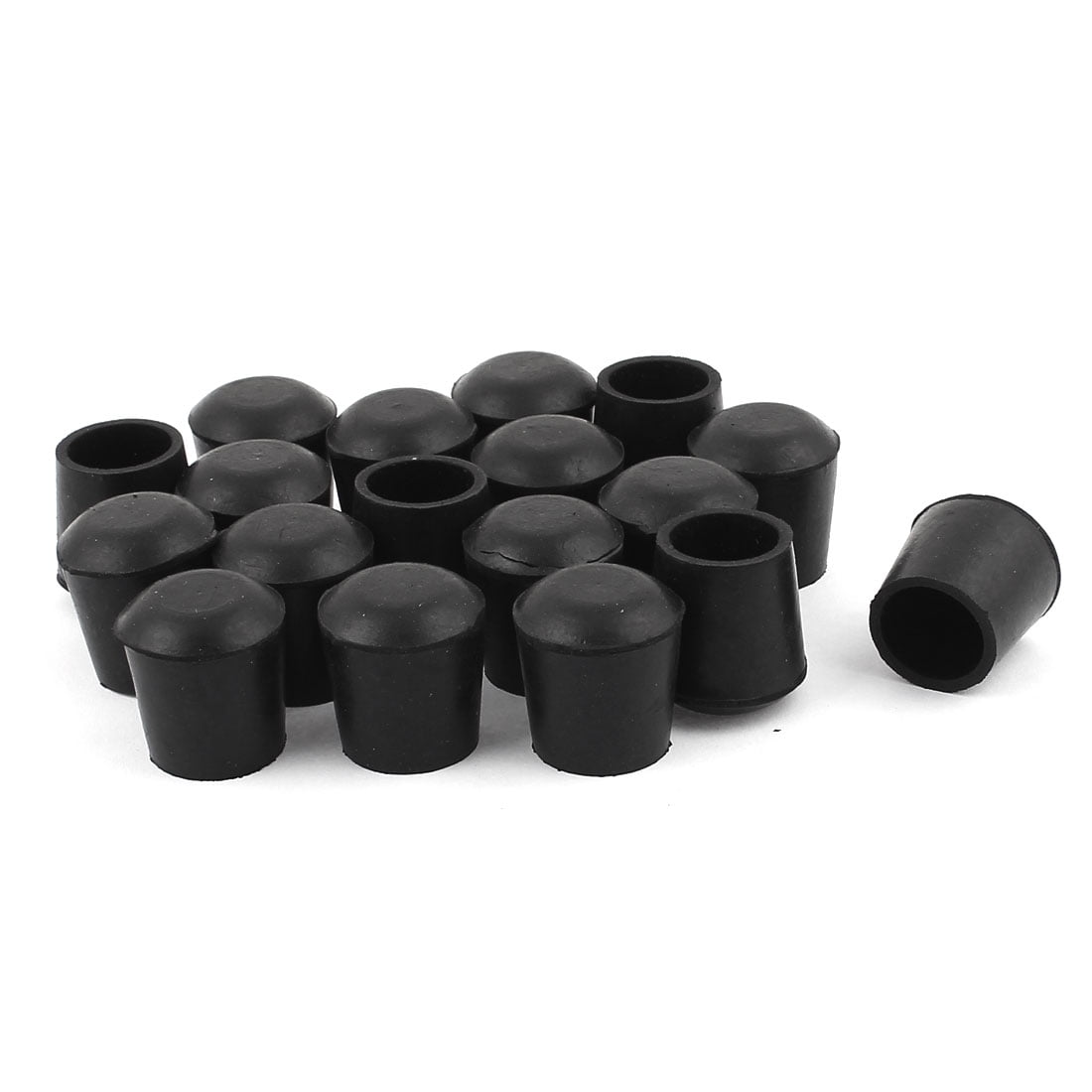 18pcs 18mm Hole Dia Rubber Furniture Desk Chair Leg Feet Protective