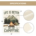 thumbnail image 5 of Life Is Better By The Campfire Camping Garden Flag 12 x 18 Inch Double Sided, RV Campsite Camper Yard Outdoor Decoration, 5 of 6