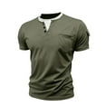 thumbnail image 6 of Shirts for Men Cotton,Men's V Neck Henley Shirts with Lined Collar 2 in 1 Loose Fit Casual Stylish Tops 2026 Teens Trendy Sport House Shirt, 6 of 8